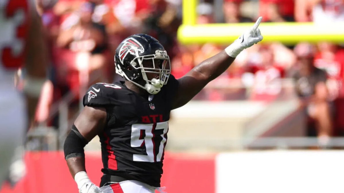 RiseUpReader's tweet photo. The Atlanta Falcons defense this season against running backs:

• 150 rush attempts
• 0 touchdowns allowed

Best in the NFL. https://t.co/Eb4JNdQzL5