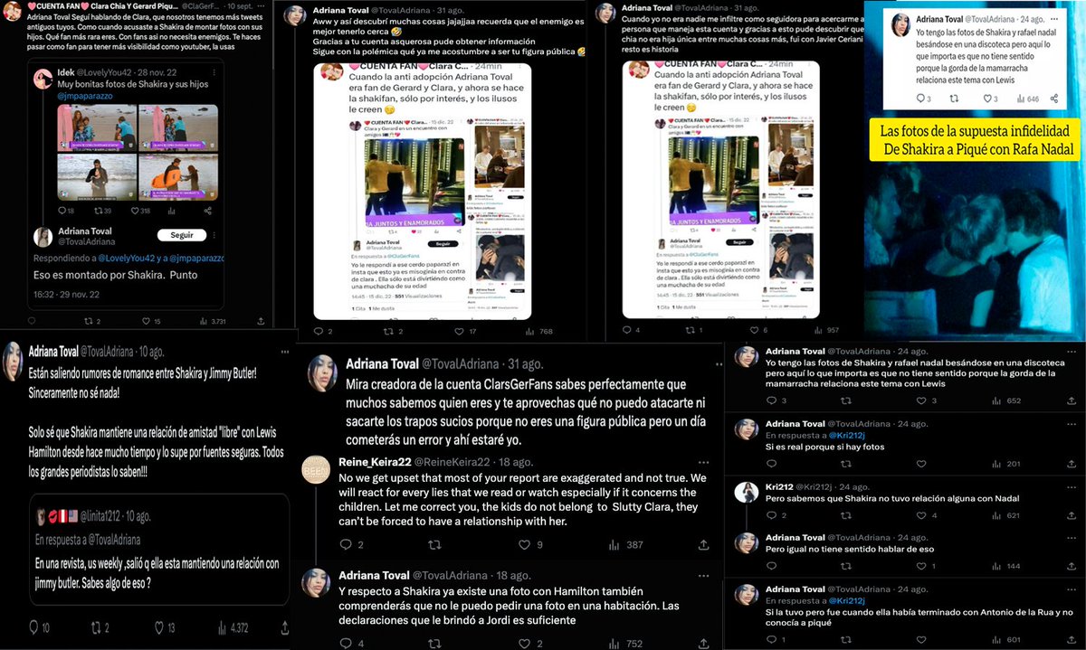 MasEsperado's tweet photo. 7- las contradicciones, incoherencias están en su cuenta un día dice una cosa y cuando le conviene dice otra, ella difama a Shakira a pesar de q ella asegura q Shakira tiene conocimiento de su existencia, cuando puede la difama, esa es ADRIANA TOVAL UNA FALSA DEFENSORA DE SHAKIRA https://t.co/3CMyZfCOFu
