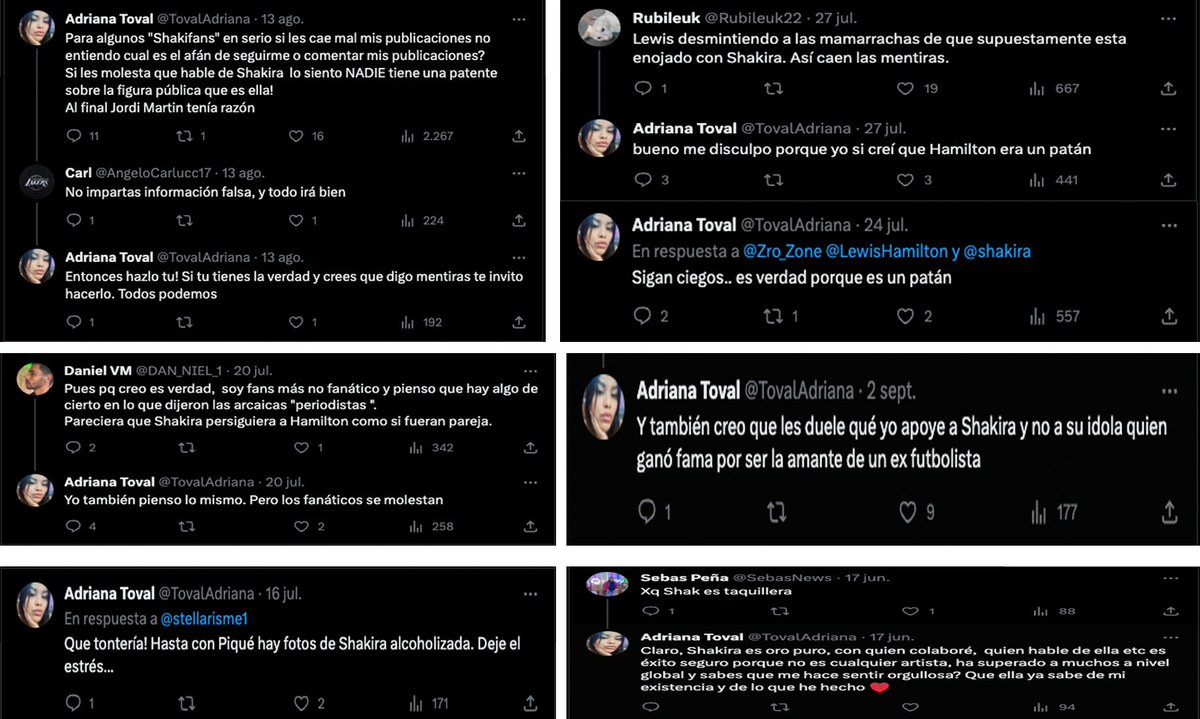 MasEsperado's tweet photo. 7- las contradicciones, incoherencias están en su cuenta un día dice una cosa y cuando le conviene dice otra, ella difama a Shakira a pesar de q ella asegura q Shakira tiene conocimiento de su existencia, cuando puede la difama, esa es ADRIANA TOVAL UNA FALSA DEFENSORA DE SHAKIRA https://t.co/3CMyZfCOFu