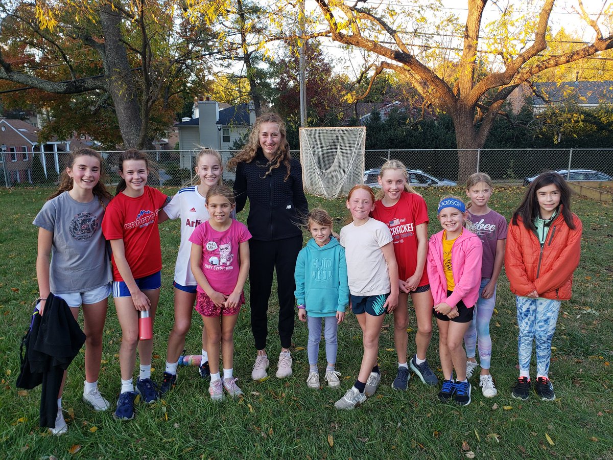 Thrilled to have Melissa Riggins from <a href="/HoyasTrackXC/">Georgetown Track & Field / XC</a> at the St. Agnes cross country practice tonight.  Such a great role model for our 2nd to 8th grade runners.