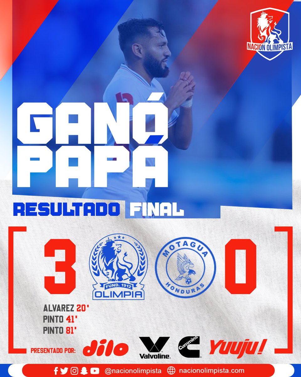 NacionOlimpista's tweet photo. ¡GANÓÓÓÓÓÓÓ PAPÁ OLIMPIA UNA VEZ MÁS!
Qué alegría, qué alegría, oléé, oléé, olááá. https://t.co/umgsrPOpfb