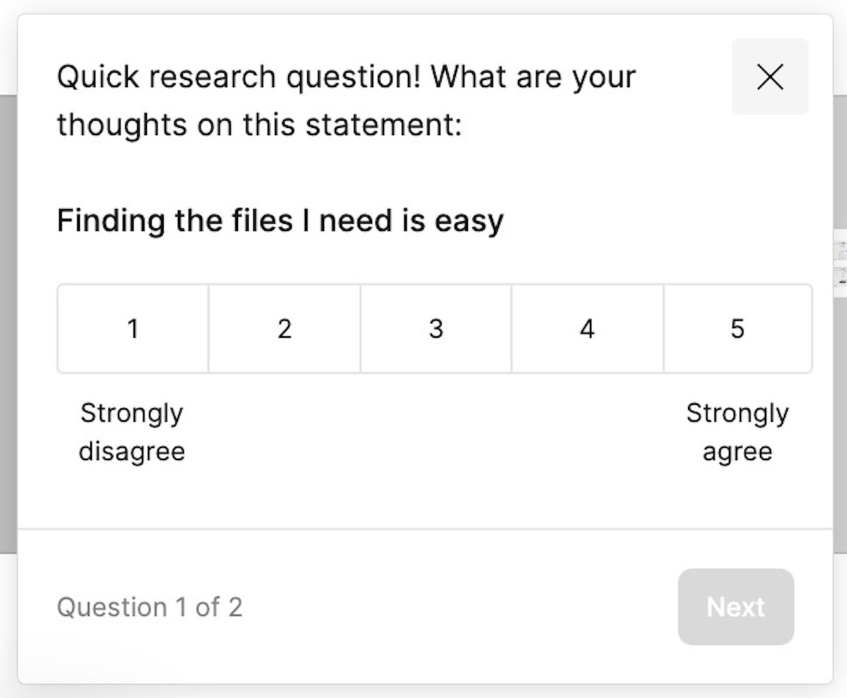 WatchWebdesign's tweet image. Figma、フィードバックが送れるやつ出現した。このくらいひっそりとしたサイズだと好感持てる　#UI観察