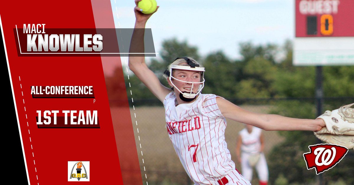 Congratulations to Maci Knowles for earning 1st team All-Conference honors!!