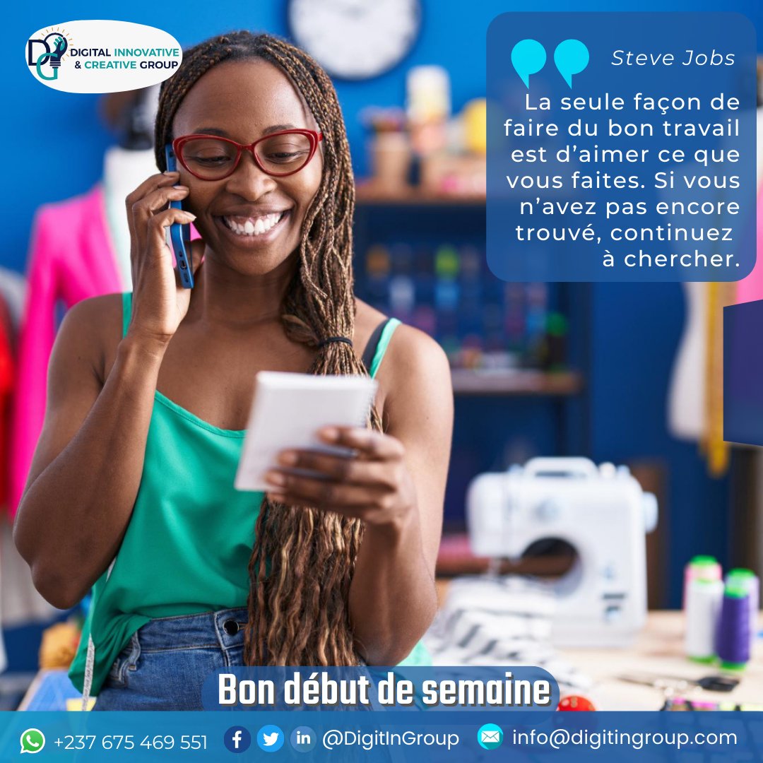 DigitInGroup's tweet photo. Faire un #travail que l'on n'aime pas ou pour lequel on n'est pas destiné est une véritable corvée et peut facilement devenir un cauchemar.

Malgré la rareté des #opportunités, il est important de choisir une #activité dans laquelle vous vous sentez épanoui(e).

#Entrepreneurship https://t.co/l9Zo3urGEs