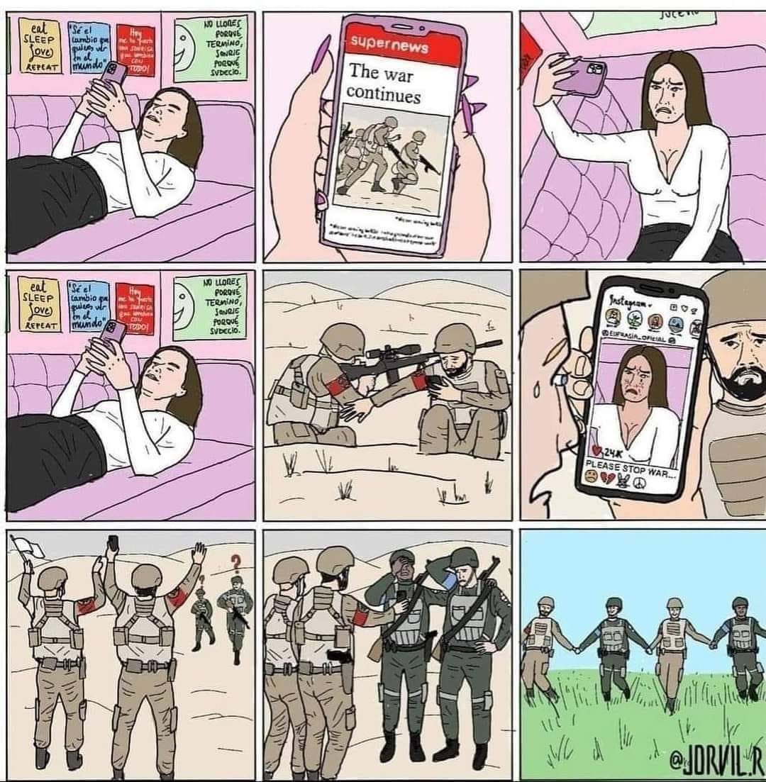 How people think social media works.