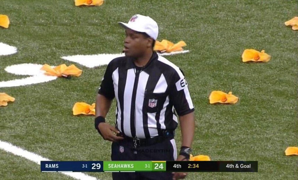 Refs when they see the eagles doing bad