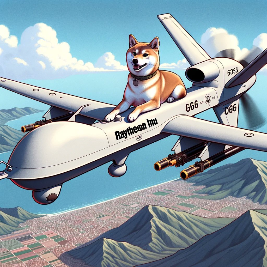 RaytheonInu's tweet photo. @jakegallen Take a look at Raytheon Inu, we're tying a token to the military industrial complex! $RINU https://t.co/glcdcbVfqf