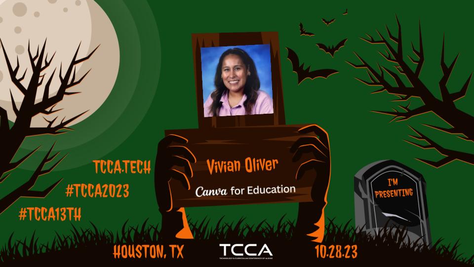 I am so excited for TCCA on Saturday!! 👻🎃🦇 Come join the fun & learn how to use Canva for Education! This session will be one you don't want to miss!✨✨ #TCCA23 #TCCA13th @TCCAConf #CanvaEdu #CanvaLove