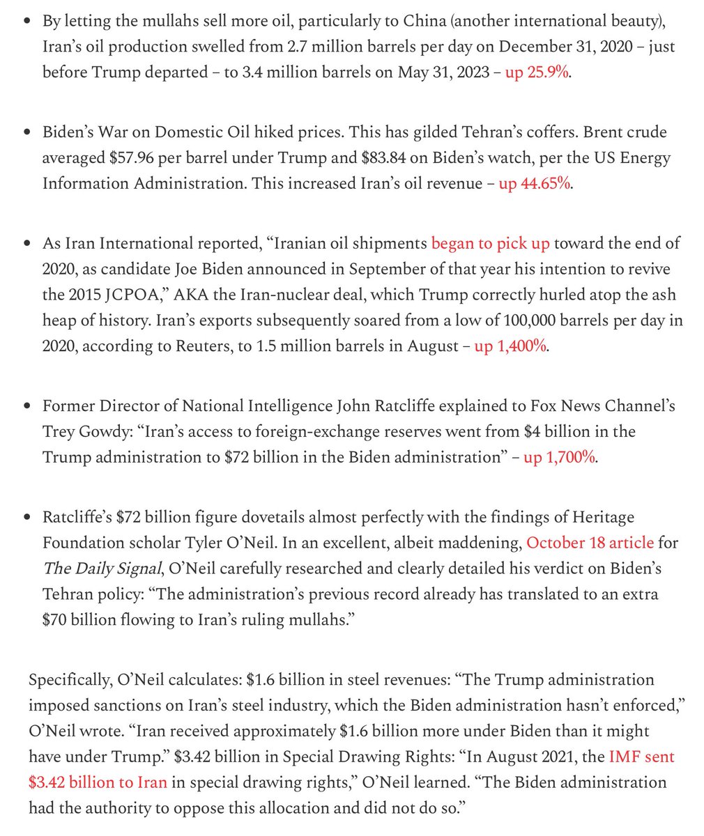 LDBirdywatcher's tweet image. Biden’s folly – believing that kindness would tame the Iranian mullahs — exploded in his face on October 7:  #DailyCaller #Iran #BidenWorstPresidentEver