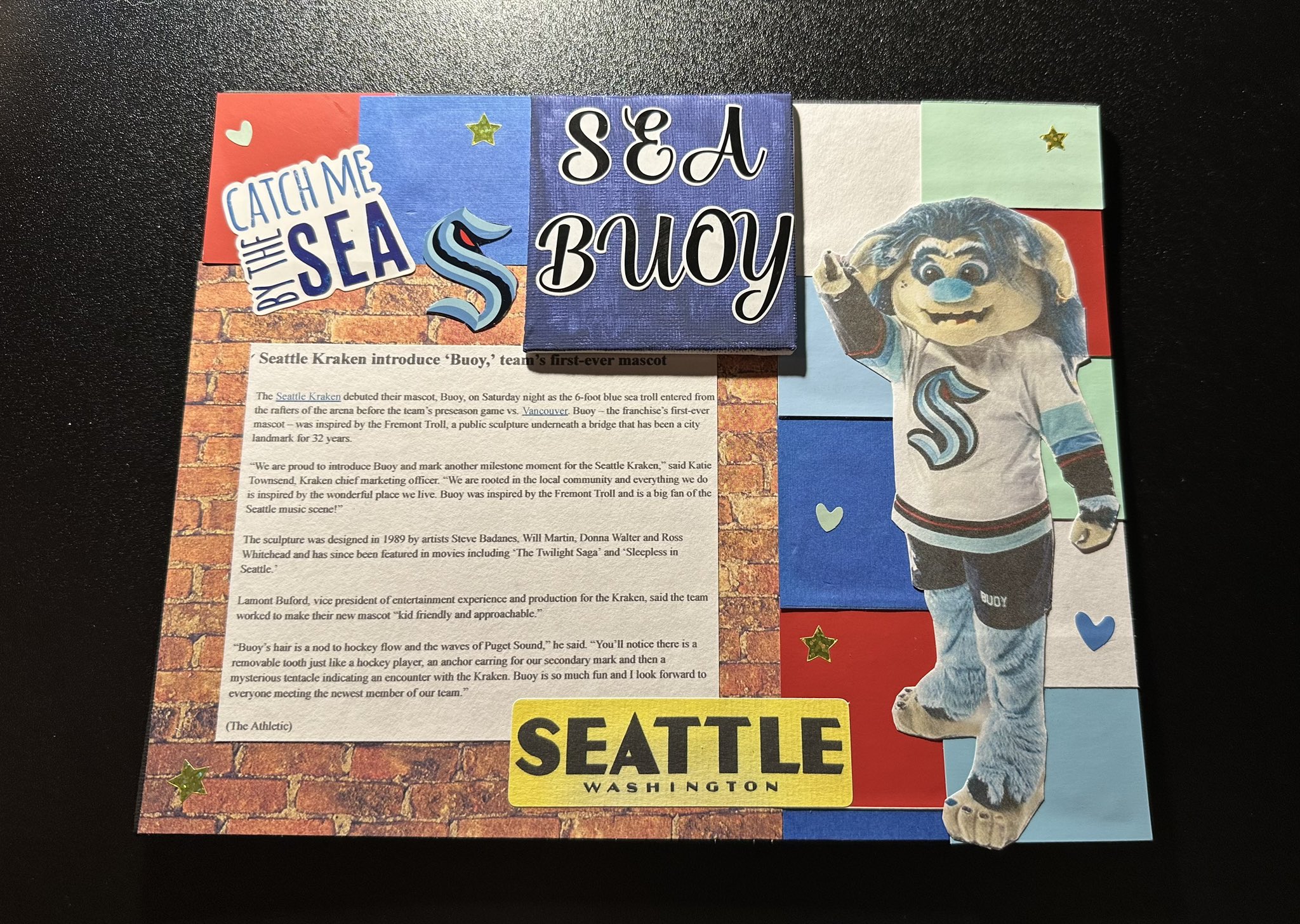 Creating Buoy, the new Seattle Kraken mascot