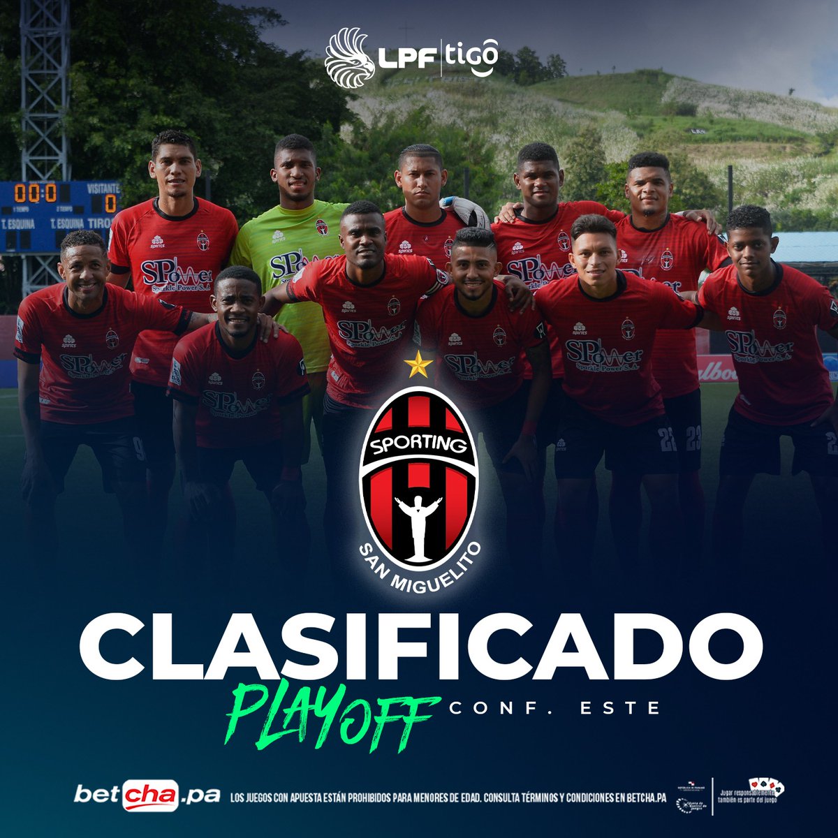 ¡𝗖𝗟𝗔𝗦𝗜𝗙𝗜𝗖𝗔𝗗𝗢𝗦!🔴⚫️

El <a href="/sportingsmfc/">Sporting SM F.C.</a> se clasifica en la Conferencia Este a los playoffs del Torneo Clausura 23’🏆. 

#TodosXLaCopa