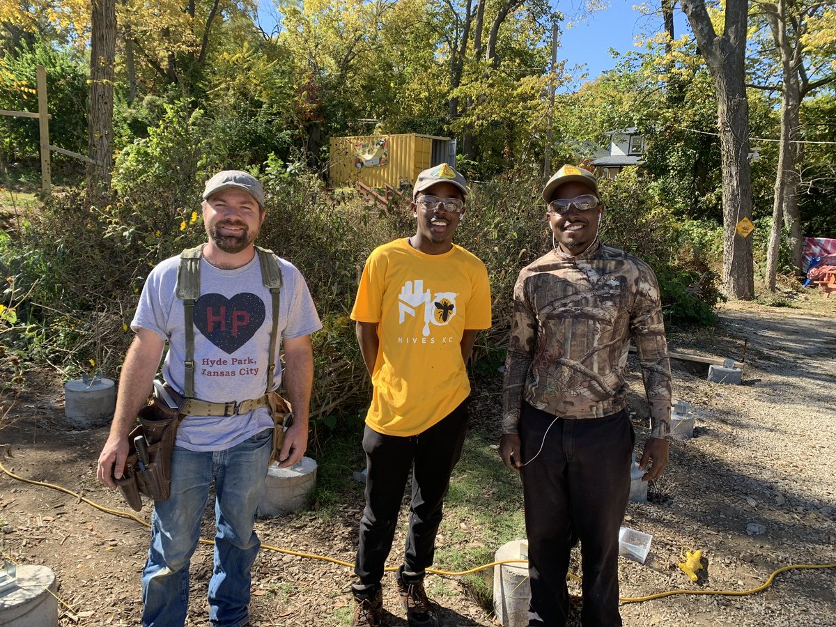 It’s starting to take shape - Boardwalk for the Bees workday! Thanks to Cameron &amp; Keith of Nature Action Crew for volunteering!