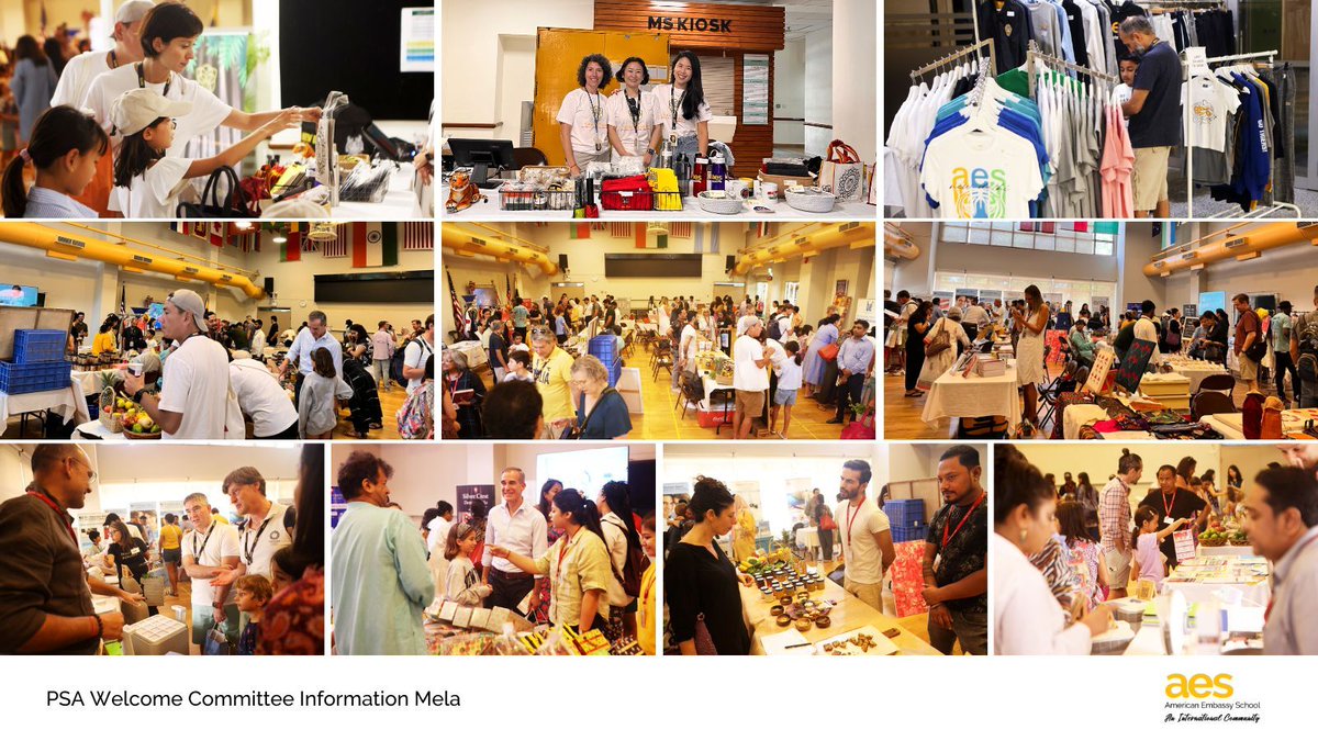 To kick off the semester the PSA held an Information Mela. We had popular food stores, air-quality product vendors, school activities, fitness clubs, scouts, the American Women's Association (AWA), travel agencies and more showcase their services.

#PSA #AESDelhi #AESCommunity