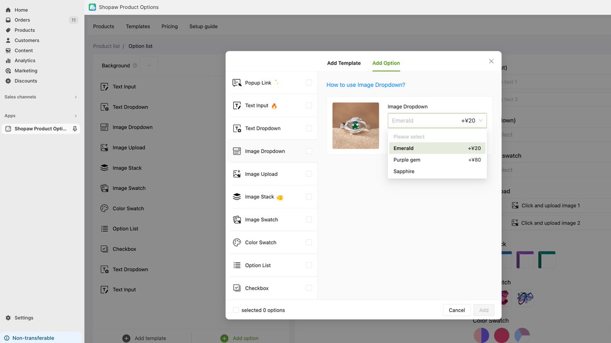 Shopawapp's tweet photo. Image Dropdown shows images of products once the text is selected.
https://t.co/uYuAWMMdAA
#shopify #shopifyapp #customapp #PODapp #customname #namering #namenecklace https://t.co/rSe92xoCh3