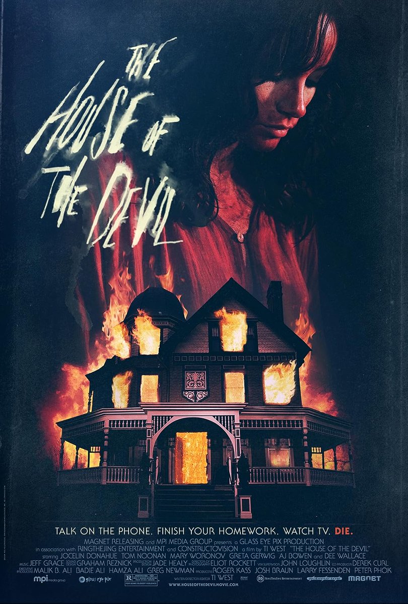 Chrisfryyyy's tweet photo. Rewatching House of the Devil.  Takes such a wild turn in the third act. Highly recommend.  Movie #239 of the year. https://t.co/glh9Q7a5oe