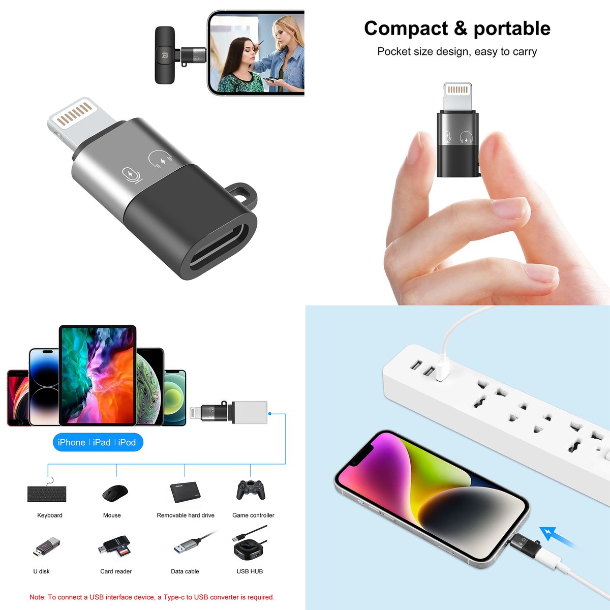 PULUZfans's tweet image. PULUZ 8 Pin to USB-C / Type-C PD OTG Adapter
📌Small and light in appearance
📌Fast switching and charging
🛍️Shop Item #: PU649B
🛍️Shop Now👉bit.ly/475eKUp
🔎Search 'PULUZ' to explore more!🔍
#PULUZ #Chargingadapter #Datatransfer #Chargingconverter