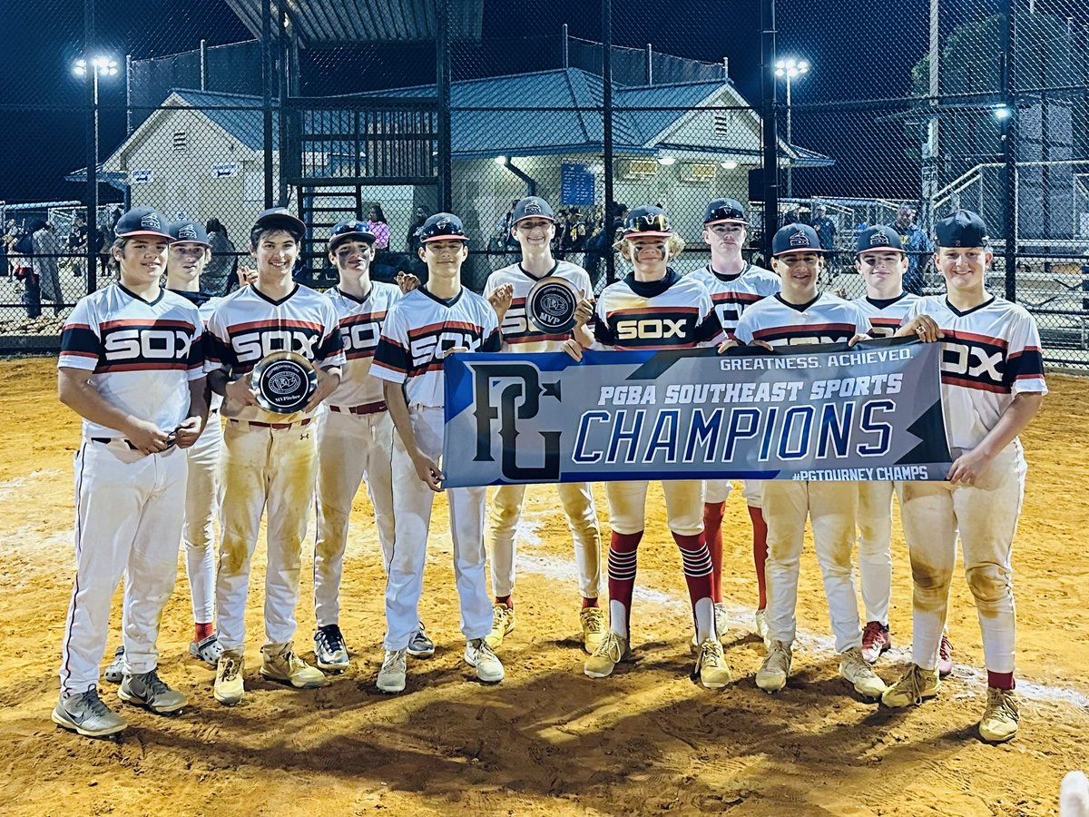 Sox are Gold Bracket Champs three tourneys in a row. Garrett named MVP at today’s Perfect Game Tourney in Carrollton!!  <a href="/garrettbro18/">Garrett Brooks</a> <a href="/PerfectGameUSA/">Perfect Game USA</a> #u15