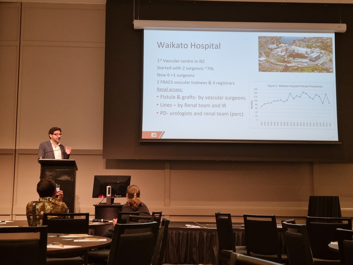 jyndvthsn's tweet photo. @ManarKhashram
discussing vascular access history at
@WaikatoVascular
with discussion of #Wrapsody stent usage for the maintenance of AVFs. Also highlighting the importance of registry data -> data is power π₯ #apsda2023 https://t.co/uQpRNp8dUv