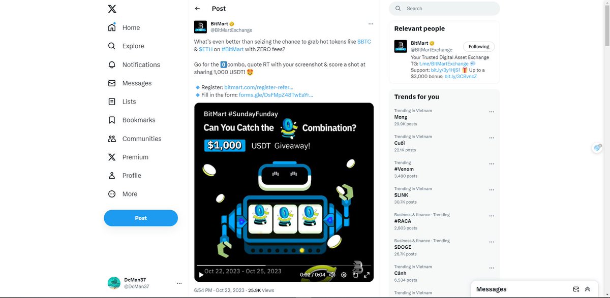 Smcgoldtrading's tweet photo. @BitMartExchange perfect! 😁😁😁 #BitMart 
@Ileensmith02 @traderkane @CryptoJoonz https://t.co/Xv2Mxq2vrI
