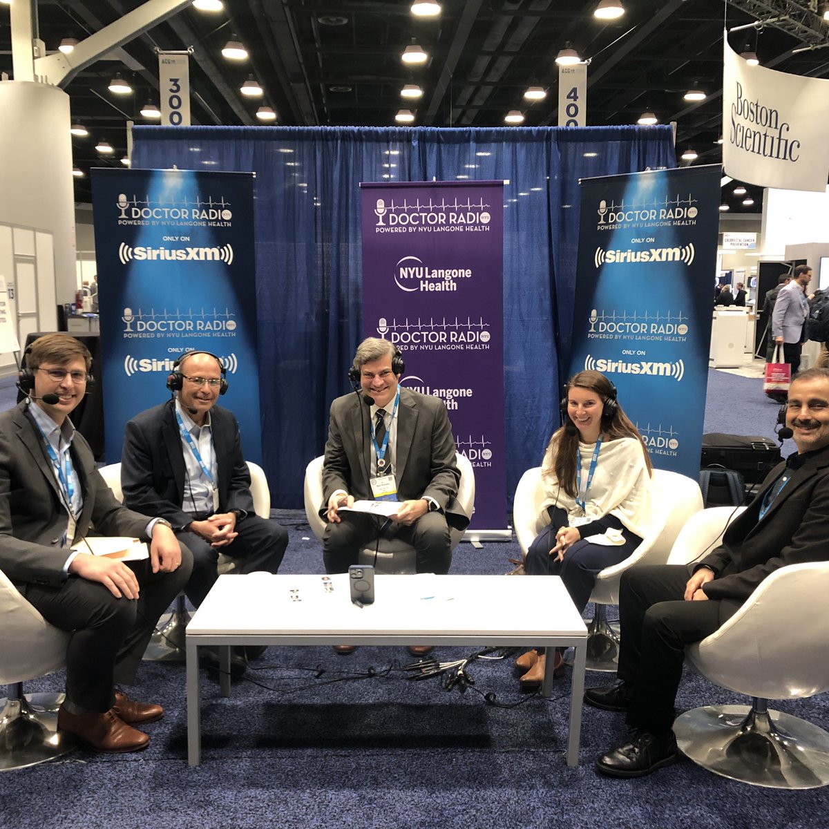 AmCollegeGastro's tweet photo. The wrap-up session of @SIRIUSXM Doctor Radio with @MarkPochapin at #ACG2023 tackles the intersection of food, nutrition, diet and diseases &amp; disorders of the gut and liver - a true potpourri!
🌟@AnthonyLemboMD 
🌟@JasmohanBajaj 
🌟@WillOelsner 
🌟#ClaireJanssonKnodell https://t.co/zgYyVQY6uQ