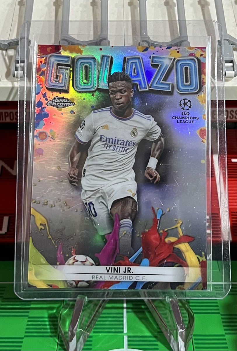 soccerballsfc's tweet image. Vini Jr Golazo Cards #ViniJr #ToppsSoccer #SoccerCards