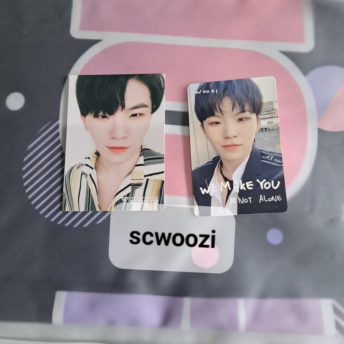 scwoozi's tweet photo. wts / want to sell seventeen pc tc album

caratland trading card 
💰 25k each 
🩷 dijual set (4pc) 200K
🗒 condi pcnya udah minus ya, detailsnya dm aja. 
woozi the8 pc album
💰 35K each
woozi we make you 
💰 30K each
scoups wortel ic japan trading card
💰 40K https://t.co/EDc4msGve7