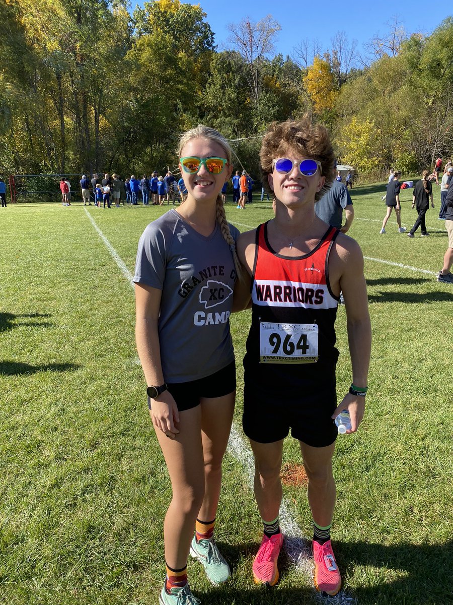Landon and Lydia both qualify for sectionals and will run Saturday in Granite City