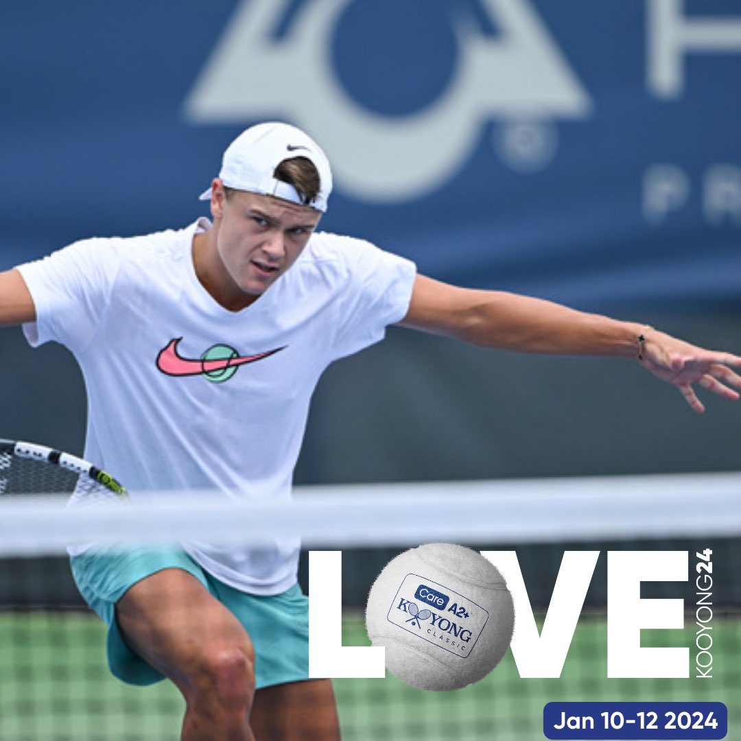 Kooyong_Classic's tweet photo. RUNE READY TO GO FOR KOOYONG IN 2024.

The world number 6 Danish star will be in action in January.

The 2024 Kooyong Classic will be held on Jan 10-12 2024.

Get your tickets on ticketek now! https://t.co/33Fdb9mW3G
