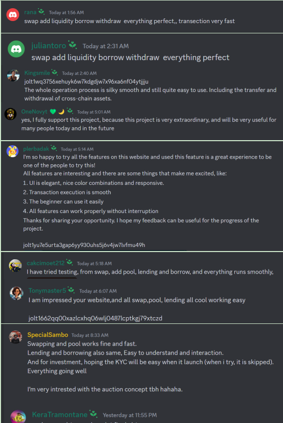 joltify_finance's tweet photo. 🎉 Celebrating the Spectacular Success of our Joltify Testnet Launch! 🚀

In just 6 hours after the launch, our app experienced an astonishing web traffic of 760K! 🔥 The overwhelming response and engagement from users have exceeded all expectations.  But that's not all!   We're also thrilled to announce that our Discord community has grown by more than 600 members overnight! 🎉 Here's a glimpse into the incredible achievements of our testnet launch:  #RWA #L1Chain #TestnetLaunch #Joltify