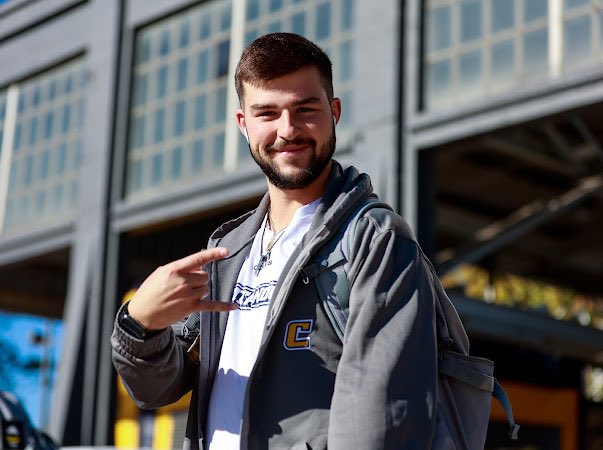Turns out the Mocs were on the right side of the tracks with the Battle of the Rail. 🏈💙💛🎉Enjoy the win🎉<a href="/14_jake_hall/">Jake Hall</a>