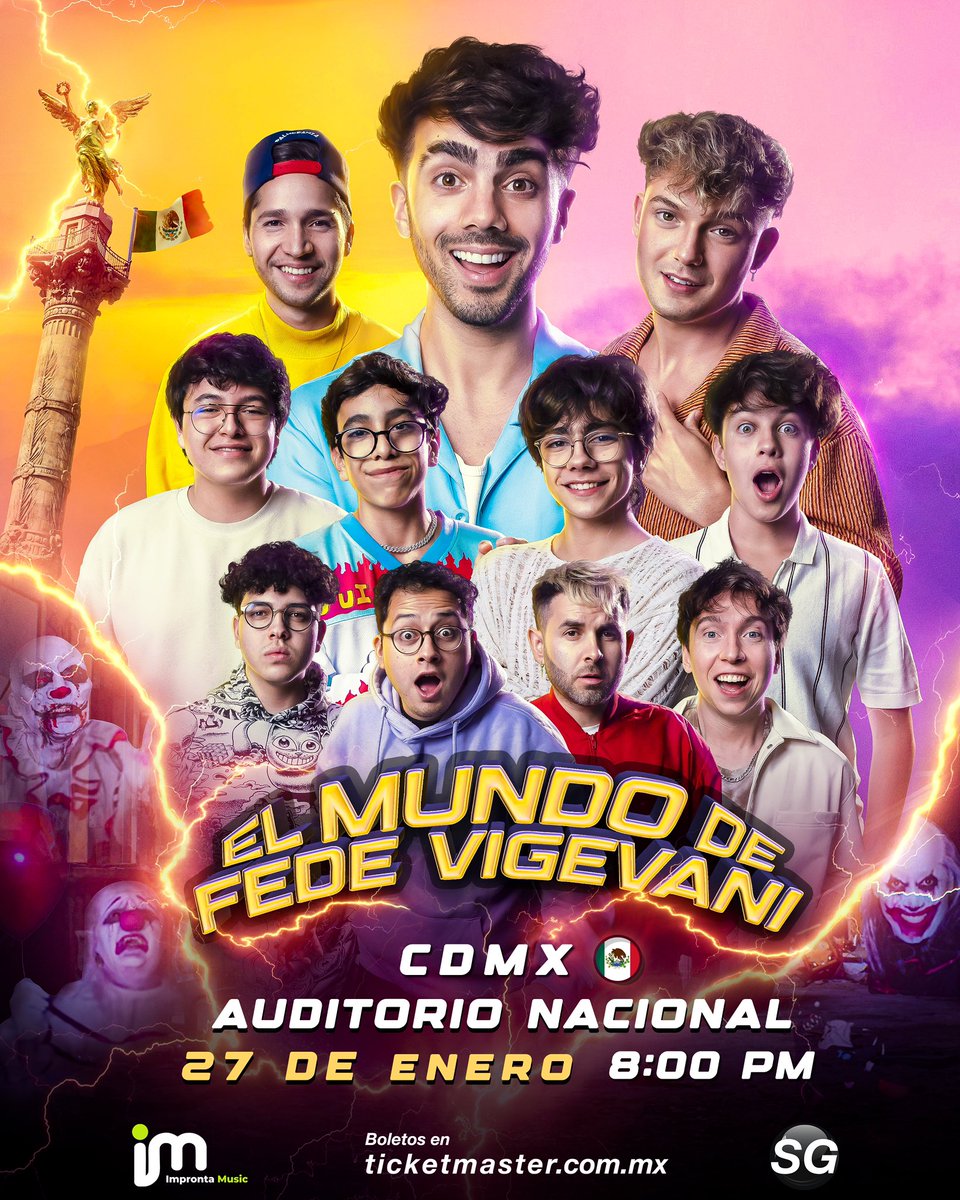 fedevigevani's tweet photo. YA ES OFICIAL! Mi primer show en el Auditorio Nacional de CDMX! 🤩

Nos vemos el próximo 27 de enero ❤️ https://t.co/ZzpTbM2QDL