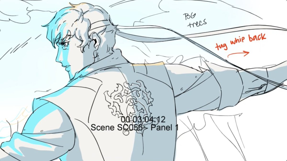 some more #CastlevaniaNocturne episode 7 boards! Got to scribble and compose the backgrounds for the forest sequence so it was really cool to see how the background artists translated them after 💚 #PowerhouseAnim