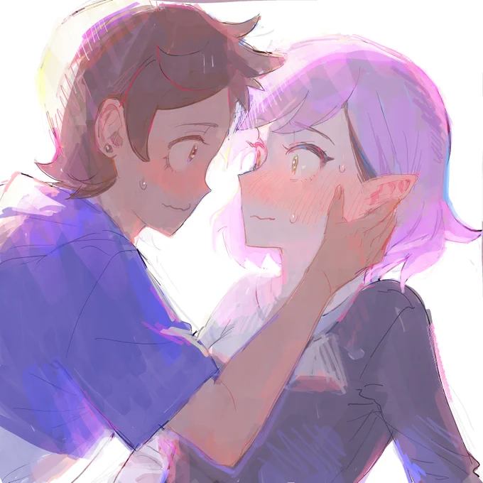 公式良質百合に涙が止まらんアウルハウスの絵です 