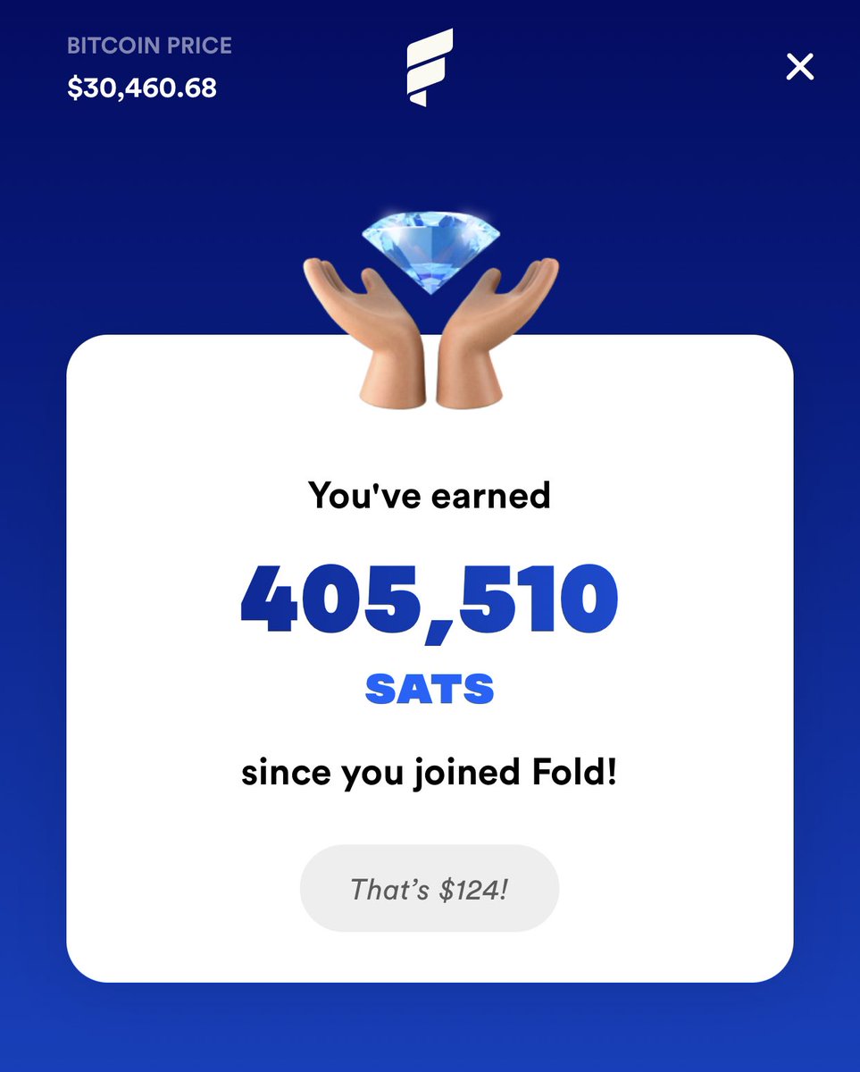 Better than nothing!

use.foldapp.com/r/34FEKY4A

.
#bitcoin #crypto #visa #mastercard #freebitcoin