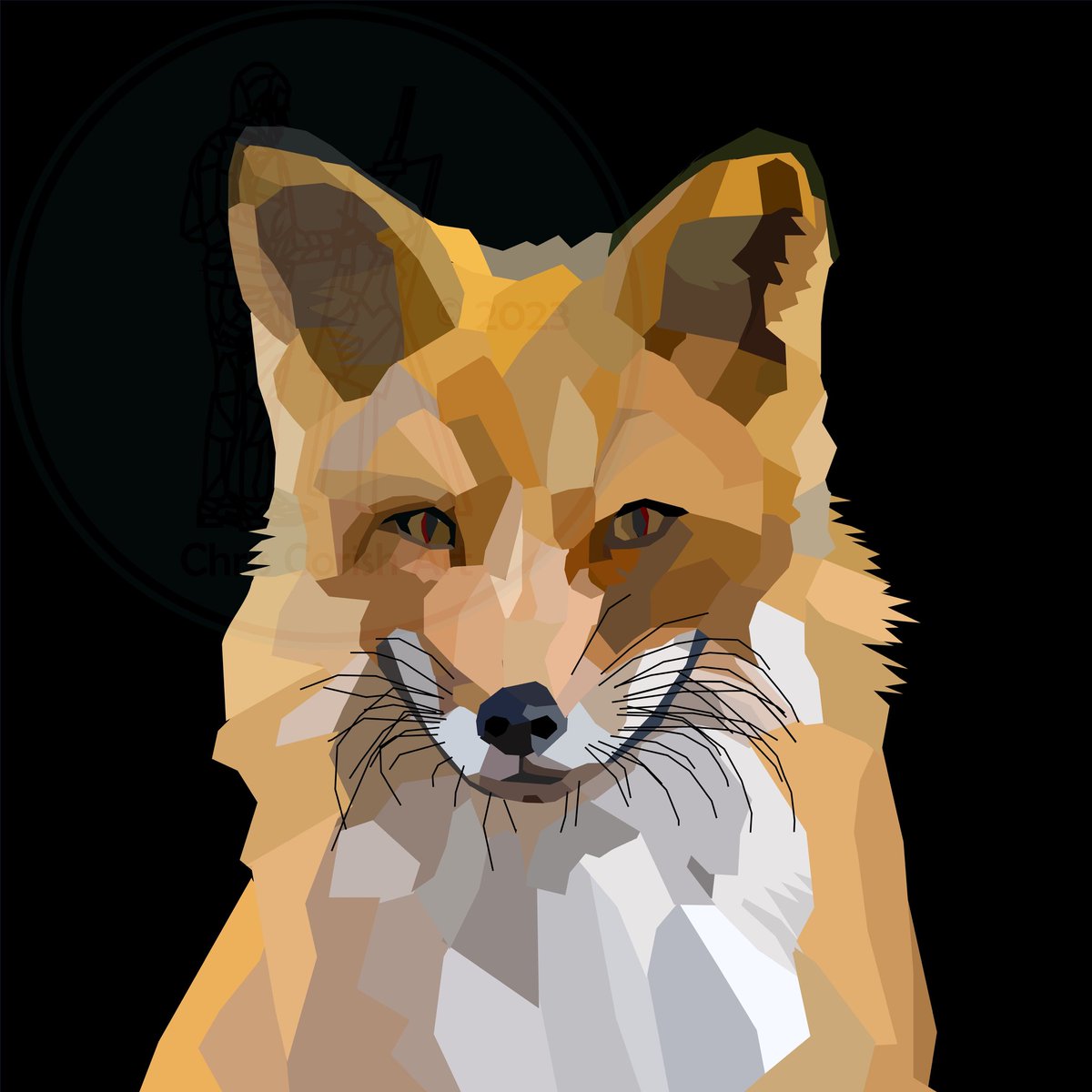 Foxy! Red / European Fox (Vulpes vulpes)
.
.
.
.
A star feature of upcoming show @queenstneath
.
.
.
.
#abstract #abastractart #geometricart #painting #paint #painters #celfcymraeg #artistcymraeg #Welshart #Welshartists #contemporaryart #southwalss #digitalart #englishart #robin