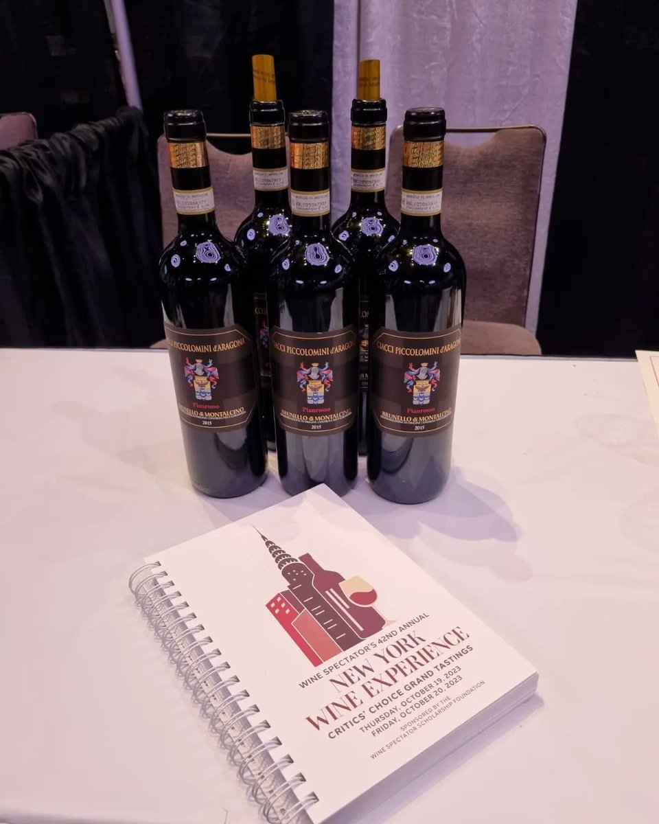 Amazing weekend ✨ Another great 'New York Wine Experience'! Many thanks to @WineSpectator for hosting such a beautiful event! #ciaccipiccolomini #rareitalianstyle #BrunellodiMontalcino #NYWE2023 #newyorkwineexperience #winespectator @alexbianchini7 at @Marquis_NYC