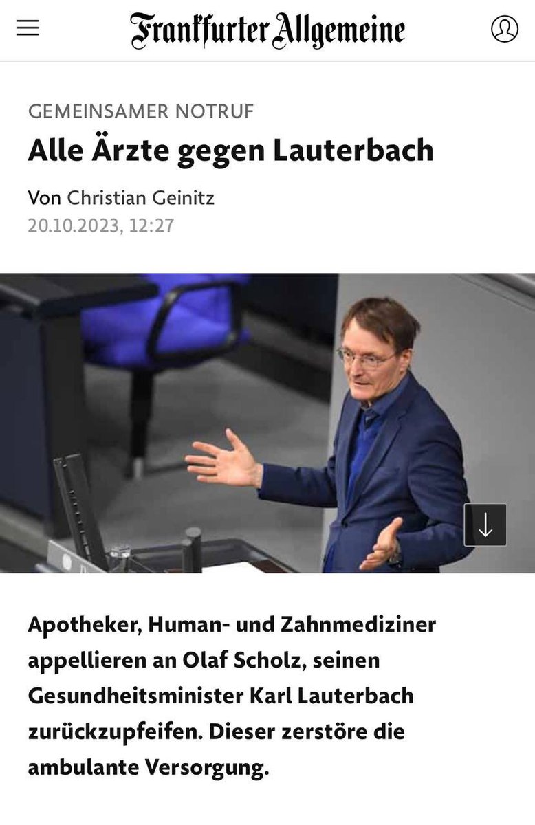 Immer mehr #Querdenker auch in der Ärzteschaft😉

#LauterbachRuecktritt #Lauterbach