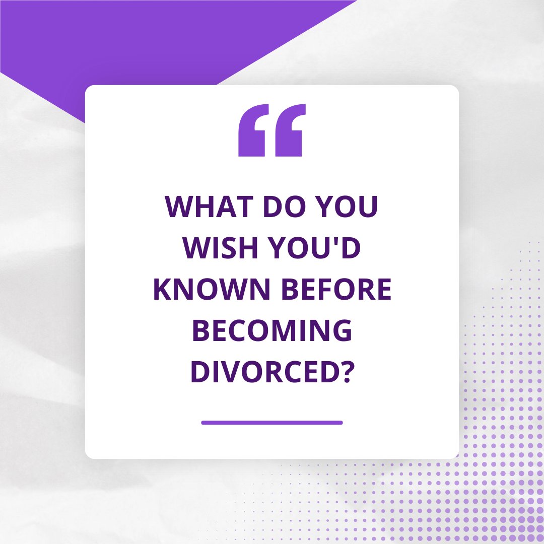 EsqFero's tweet photo. If you could go back in time, what's the one thing you wish you'd known before getting divorced?

#divorce #divorced #divorcedlife #divorcejourney #postdivorce #divorcetips #divorcesupport #divorcedmom #divorceddad #singlemom #singledad https://t.co/mvsoW5VLIU