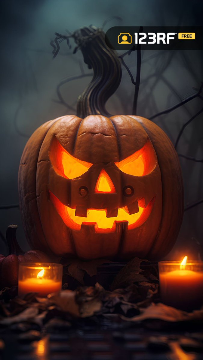 123rf's tweet photo. It's a Halloween season. Get into the Halloween spirit with our FREE spooky wallpapers – they're a SCREAM! 🎃👻#123rf #createwith123rf #freeimages #Wallpapers #Halloween2023 https://t.co/XcQpSfLxDm