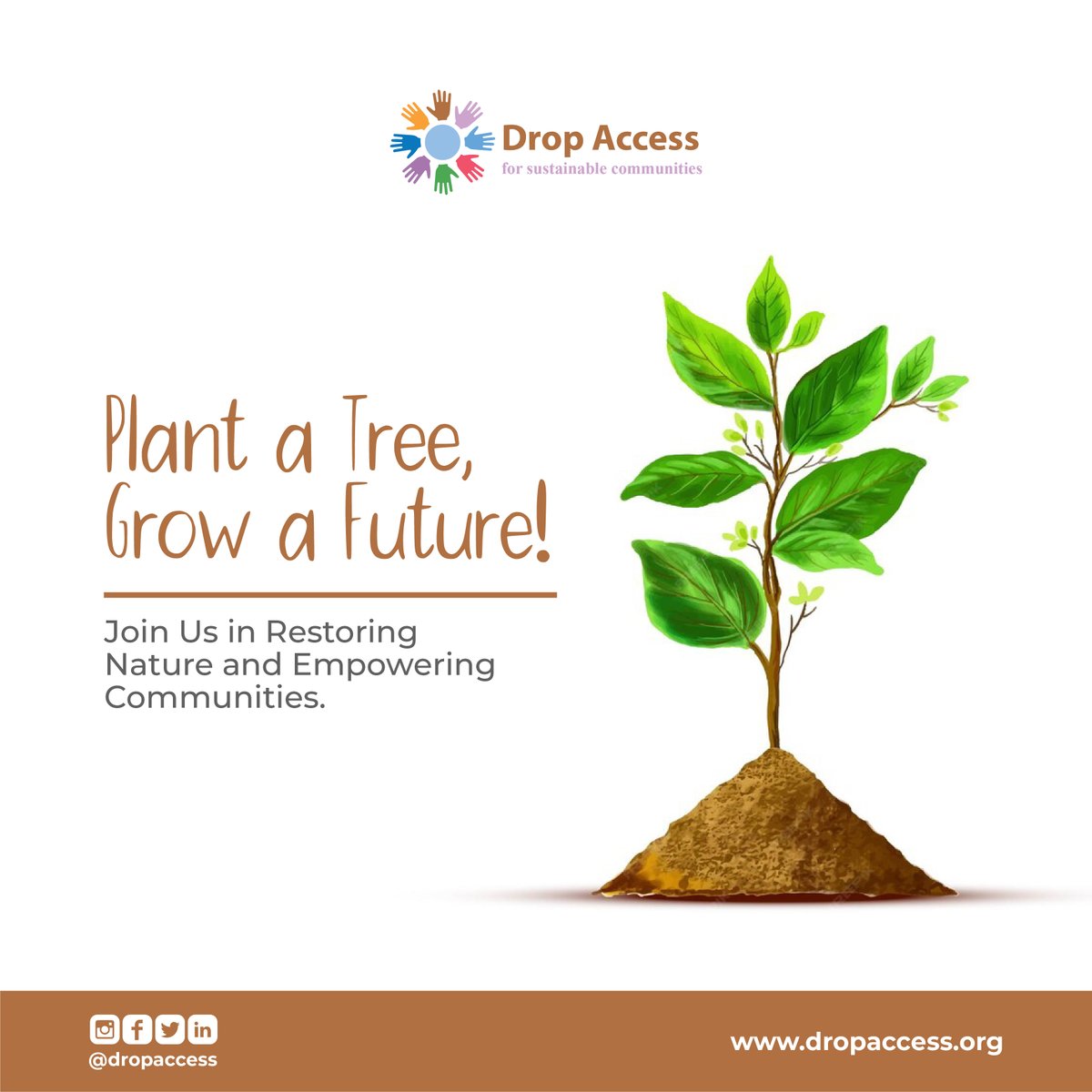 drop_access's tweet photo. Planting trees isn't just about the environment; it's about nurturing hope and growth in communities. Join us and be a part of something beautiful.
#DropAccess
#greenerenvironment
#restorenature #SaveEarth
#SustainableFuture https://t.co/CVTeZ3g2Wu