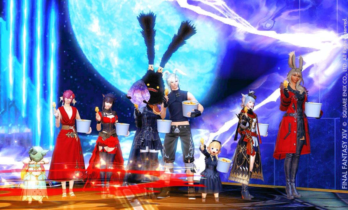 melmil_FFxiv's tweet photo. FCの方々にお手伝いいただき、
ﾗｲﾙの初見👀討滅戦&amp;ﾀﾚｲｱへ👊🤨

みんなで転がりながらｸﾘｱしたり
終わったあともわいわいできて
私もとても楽しかったです〜！🥳♪

ﾊﾟｾﾘさんも討滅戦のｸﾘｱ
おめでとうございます☺️🎉🎊

遅くまでありがとうございました🌃✨ https://t.co/ITXozAIJFv