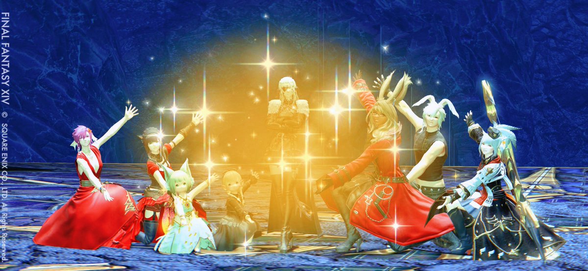melmil_FFxiv's tweet photo. FCの方々にお手伝いいただき、
ﾗｲﾙの初見👀討滅戦&amp;ﾀﾚｲｱへ👊🤨

みんなで転がりながらｸﾘｱしたり
終わったあともわいわいできて
私もとても楽しかったです〜！🥳♪

ﾊﾟｾﾘさんも討滅戦のｸﾘｱ
おめでとうございます☺️🎉🎊

遅くまでありがとうございました🌃✨ https://t.co/ITXozAIJFv