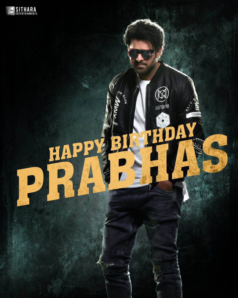 SitharaEnts's tweet photo. Here’s wishing our Rebel Star #Prabhas  garu a very Happy Birthday! 🤩

#HappyBirthdayPrabhas 🌟 https://t.co/3MMaLNeTBj