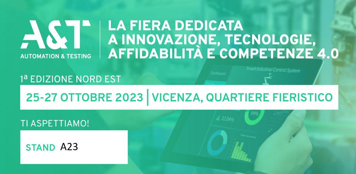 Mancano 3 giorni a <a href="/AeTfiera/">A&T</a> Vicenza! Noi ti aspettiamo al ns stand A23 e ai ns eventi in fiera
Richiedi il tuo biglietto gratuito 
✍shorturl.at/dzH67