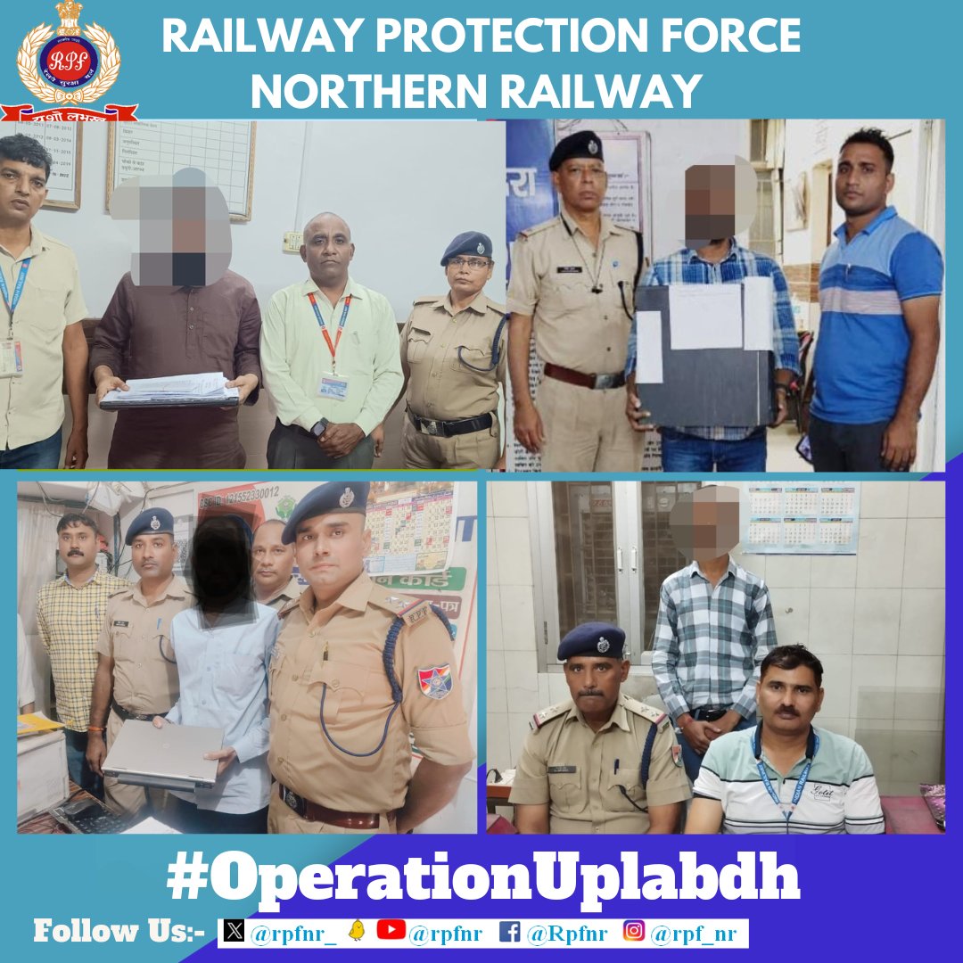 rpfnr_'s tweet photo. #OperationUplabdh
#Rpfnr arrested 04 persons who were indulging in illegal procuring &amp; supplying of Railway E-ticket. 
*Buying ticket from touts, Can put you in trouble*
@AshwiniVaishnaw @railminindia @RailwayNorthern @RPF_INDIA https://t.co/PQdcOJmN0i