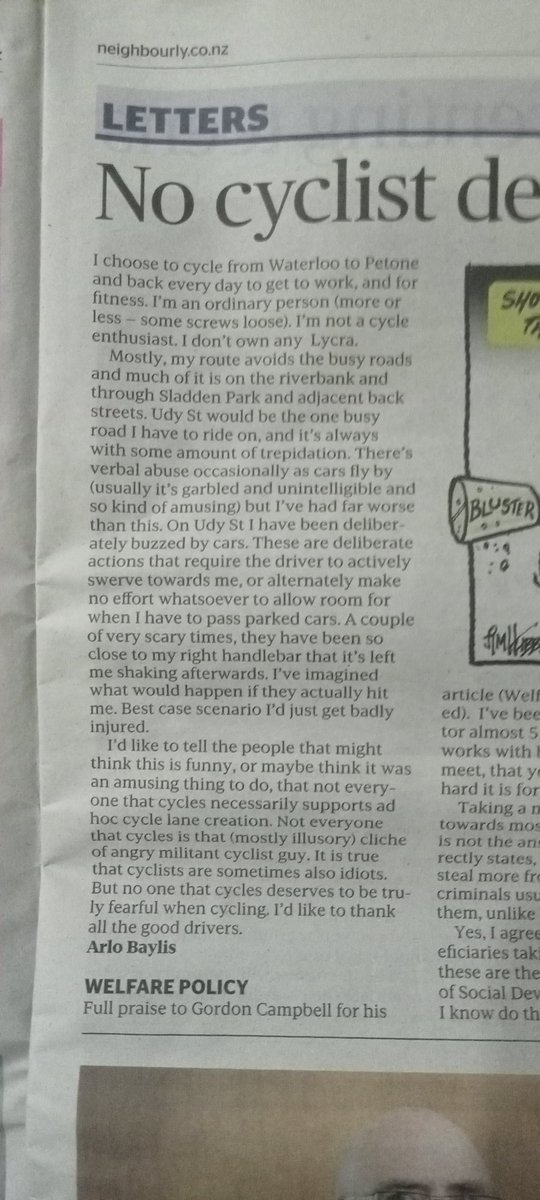 CABPetone's tweet image. Abuse of cyclist in Udy Street. #petone