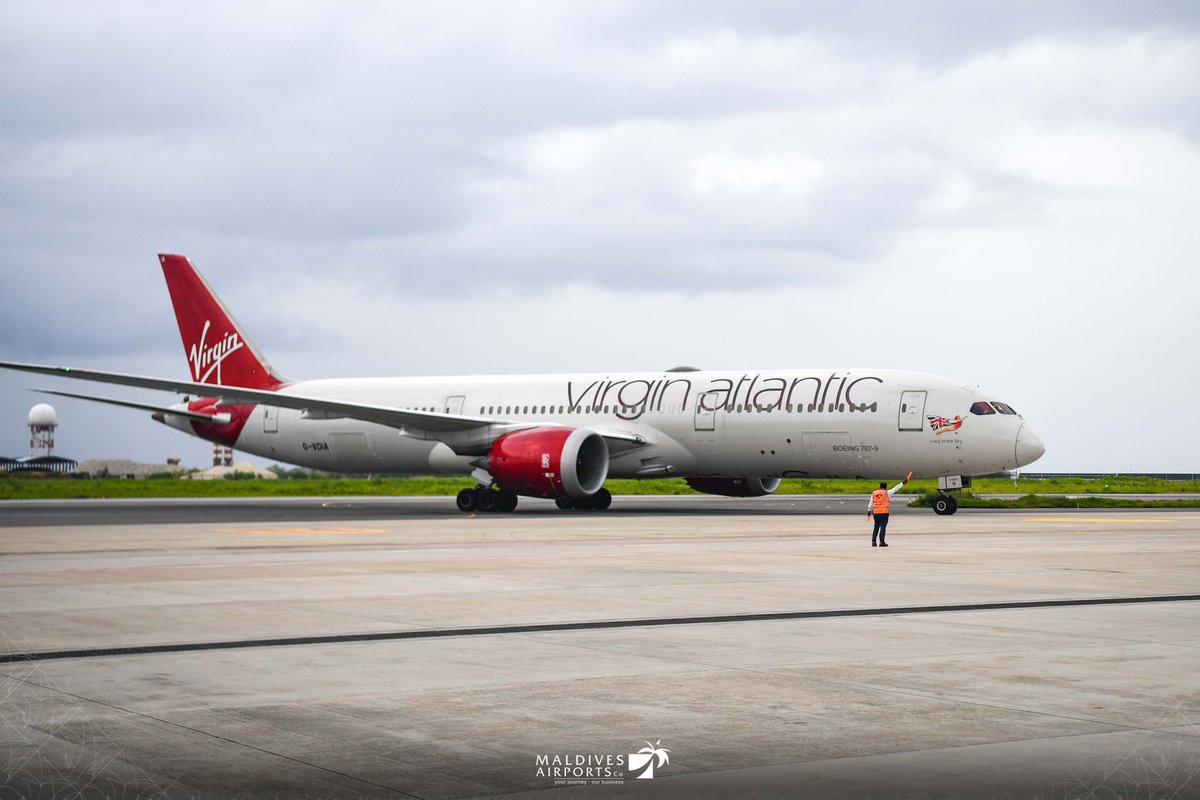 Exciting news!  <a href="/Virgin/">Virgin</a> Atlantic now connects London Heathrow to the Maldives via <a href="/VelanaAirport/">Velana Airport</a>. The inaugural flight arrived at 07:40 am, greeted with traditional Maldivian Bodeberu and captivating cultural dance performances. 🛬🌴

Press Release: macl.aero/corporate/medi…