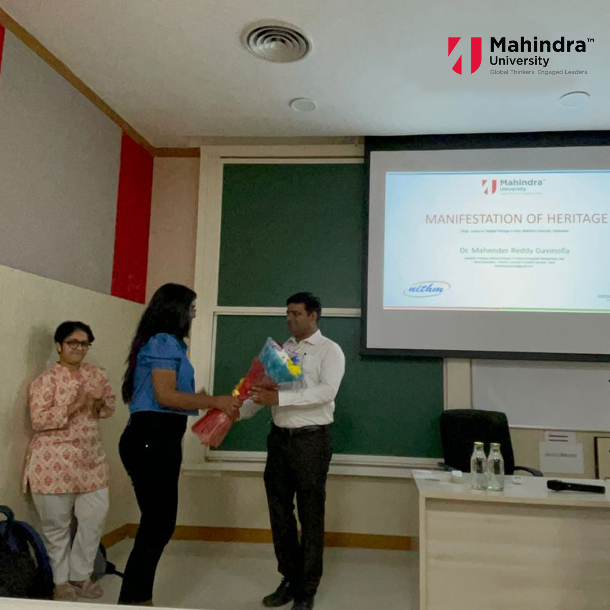 Heritage Week at #MahindraUniversity: Our students delved into Hyderabad's treasures, led by Prof. Paromita Das Gupta. 
Dr. Mahender Reddy from @NITHMofficial shared insights on preserving India's living heritage. 
A week of exploration and learning! #HeritageWeek