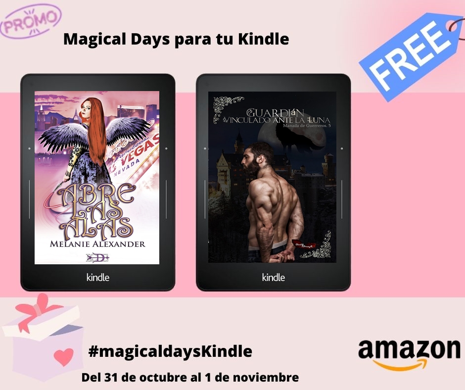 ¡Quedan 8 días para el Magical Days para tu Kindle! ¡Qué nervios! 31 novelas gratis, los días 31 de octubre y el 1 de noviembre.
¿Te lo vas a perder?
#magicaldaysKindle #magicaldayskindle
