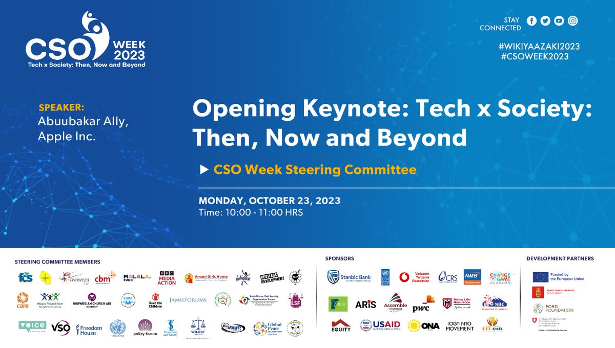 #CSOWeek2023 has kicked off today with an exhilarating Opening Ceremony! Join us as we set the tone for an insightful week ahead, providing you with a sneak peek of what's in store. Don't miss out on this remarkable beginning!